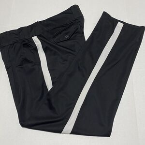 Smitty Black 42x34 Football Referee Official's Pants White Side Stripes MENS